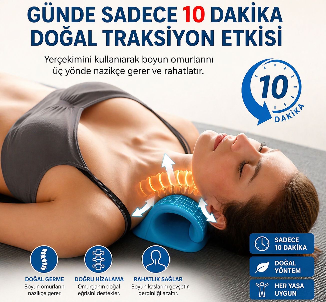 Fizyolex™ Ortopedik Boyun ve Omuz Rahatlatıcı | Medikal Boyun Destek Aparatı
